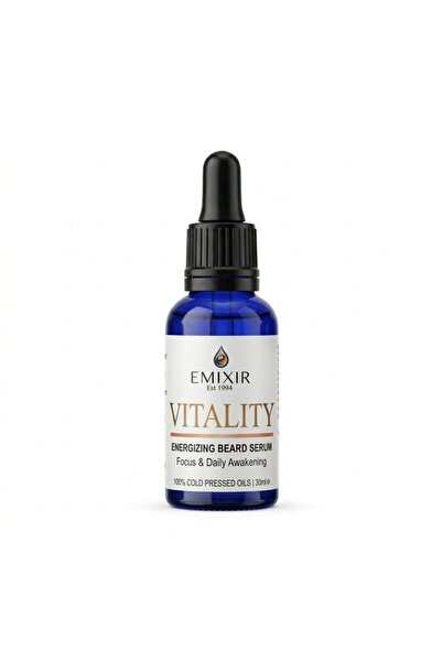 Emixir VITALITY, Ser Premium pentru Barba, Textura Dry Oil cu Absorbtie Insta...