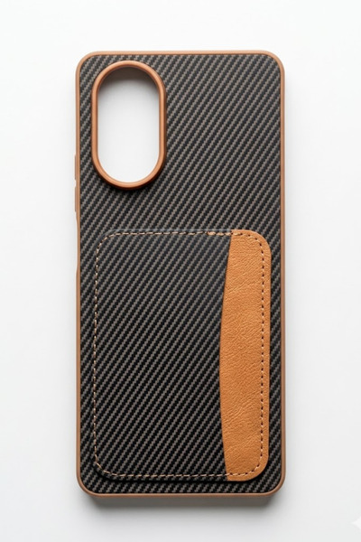 Realme 12 Lite / C67 Carbon Pattern Premium Card Holder Phone Case Stylish and Strong Protection