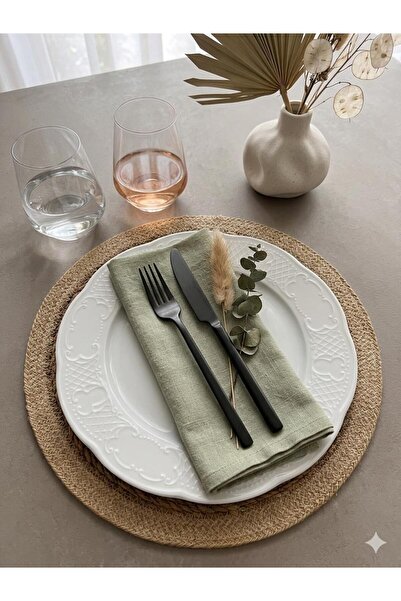 Kütahya Porselen Menuet 6 Piece 25 cm White Serving Plate