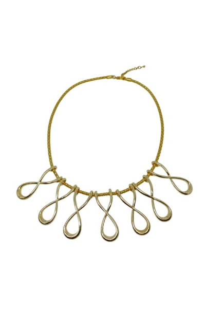 twingold Gold Color Multiple Infinity Symbol Necklace