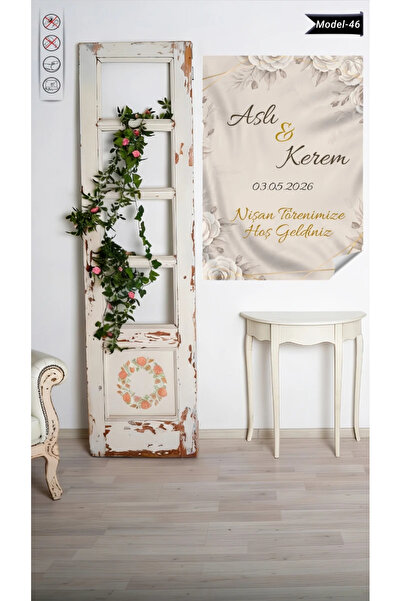 Akıllı Kağıt Statik Tutunma Özellikli Nişan Tablo - Poster Özel Gün ( Model -...
