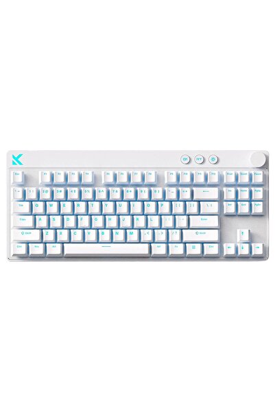 MCHOSE Mix 87 White %80 Mount Tai Magnetic Switch GT 8K Hz Hall Effect RGB Ho...