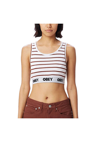 Obey Top scurt de damă Lisa Rib Tank M