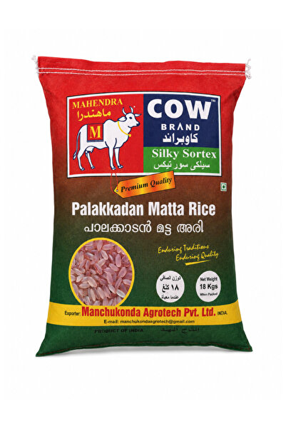 Meridian Palakaddan Matta Rice 18KG cow Brand