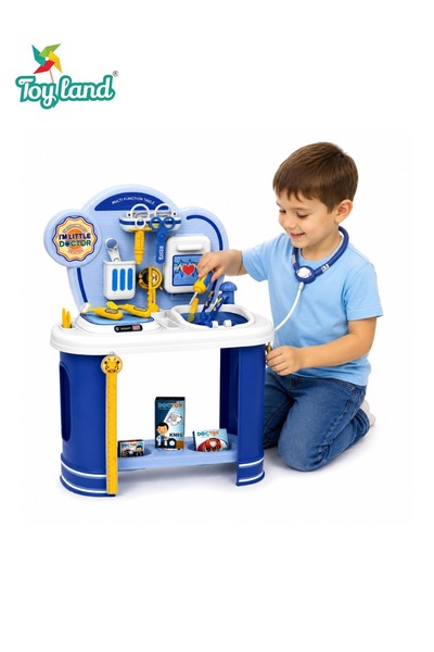 TOY LAND مجموعة ألعاب طبيب للأطفال مع محطة طبية - طقم طبي للعب التخيلي للأطفا...