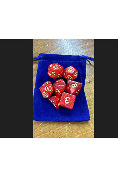 zerzembe DND EPOKSİ Frp Zar Seti 7li Set Dnd Zarı Dungeons And Dragons Masaüs...