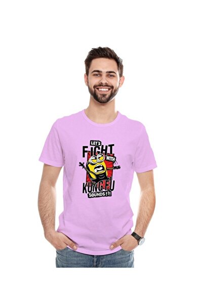 not Unisex Printed Design T-Shirt (Let's Fight With Kung Fu Sounds)| Round Ne...