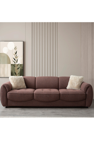 İYENA HOME LİVİNG Charly 3'lü Koltuk Vıolet Dessın