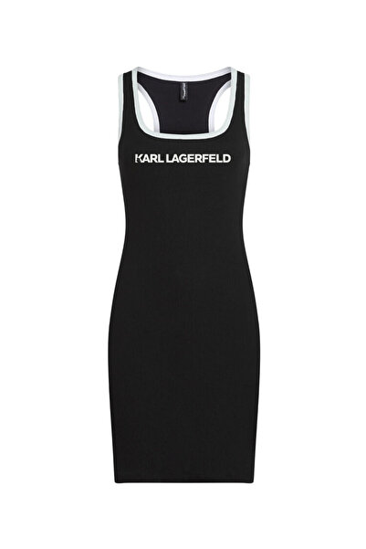 Karl Lagerfeld Γυναικείο Αμάνικο Φόρεμα Μαύρο B2W46087-999 Black