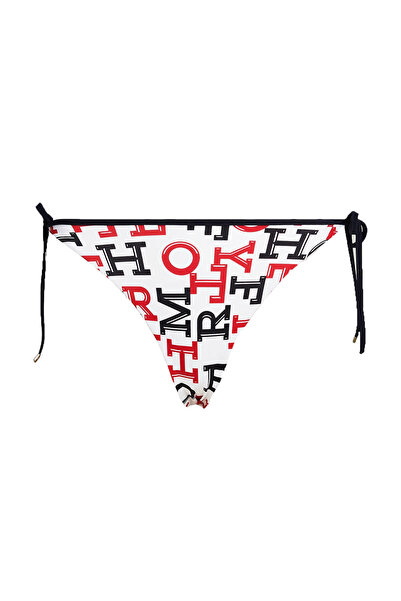 Tommy Hilfiger Womens Essential Print Side Tie Bikini Bottom M