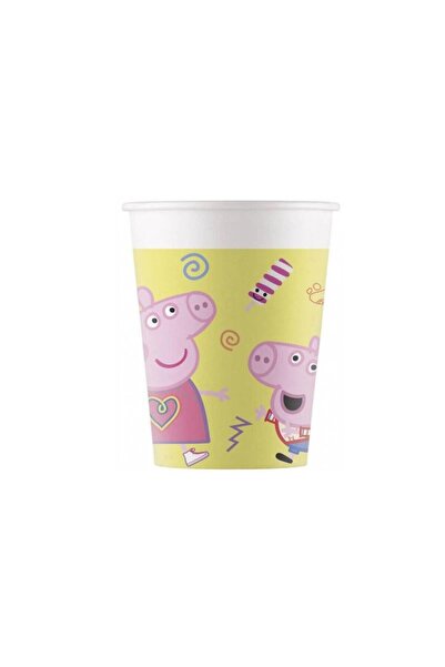 Procos Set of 8 Pig Paper Party Cups, 200 ml