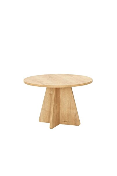 OEM Măsuță de cafea rotundă D60x40 cm – MDF melaminat de 18mm, Picioare tip c...
