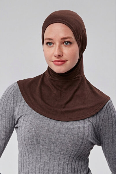 Sonbaharmoda Women's Practical Hijab with Sports Neck Collar, Attached Bonnet...