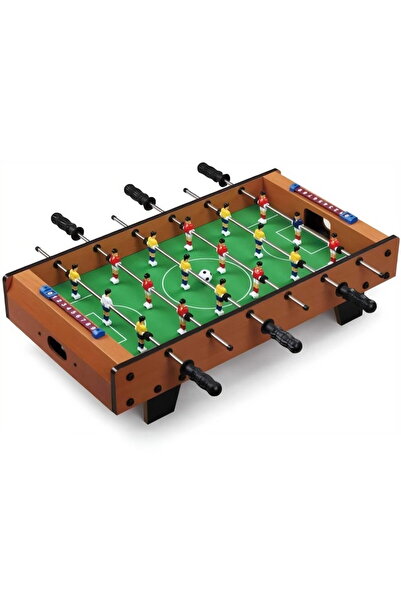 SHARKY Ahşap Langırt 6 Kol-18 Figürlü Masa Maçı-football Masa Oyunu - Ayaklı ...