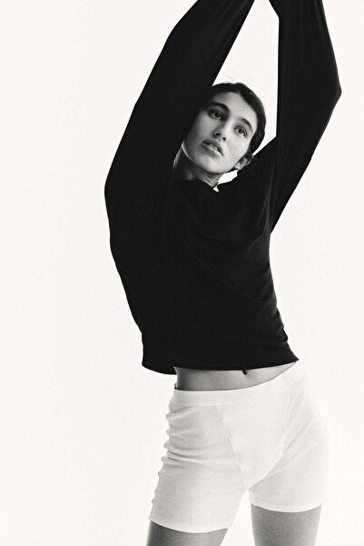 H&M Long-sleeved cotton top