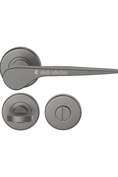Condi Collection 2031 مقبض باب من الفولاذ المقاوم للصدأ PVD Fume WC