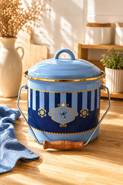 PR HOME Alaria Blue Enamel Bakraç 20 cm