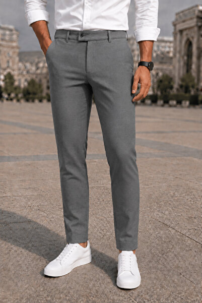 MODAMESTO Pantaloni pentru bărbați, slim fit, din lycra, cu buzunare laterale...