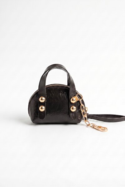 BAHELS Women's Noa Black Zipper Bag Charm Bag Ornament