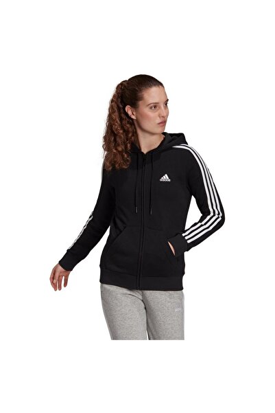 adidas Femei& # x27;s Essentials Hanorac cu fermoar integral din fleece cu 3 ...