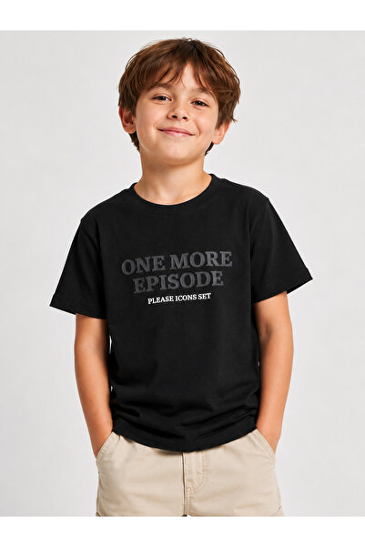 TANEMKİDSWEAR TANEM 14305-26 Tricou de bază cu imprimeu text pentru băieți, p...