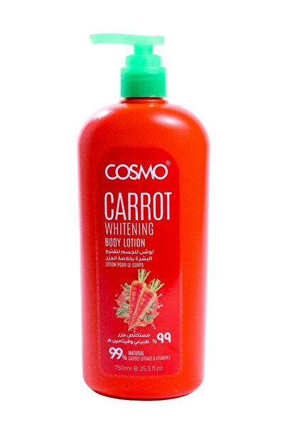 Cosmo Body Whitening Lotion with Natural Carrot and Vitamin E 750 ml