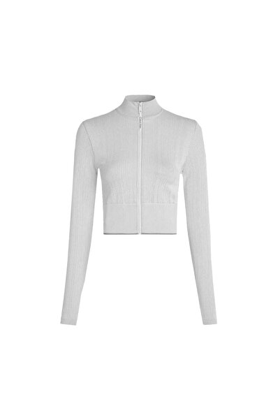 Calvin Klein Women's Cropped Zip-Up Jacket XS