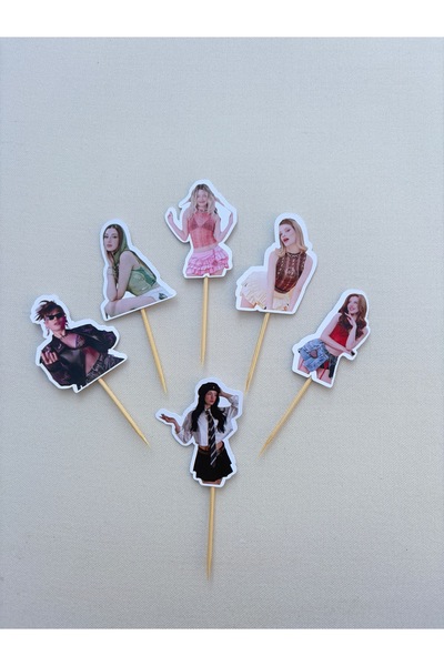 giftica sticker Giftica Manifest Doğum Günü Cupcake Süsleri 10 Adet