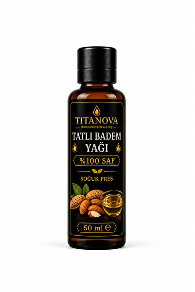 Tatlı Badem Yağı 50 ml %100 Saf Soğuk Pres