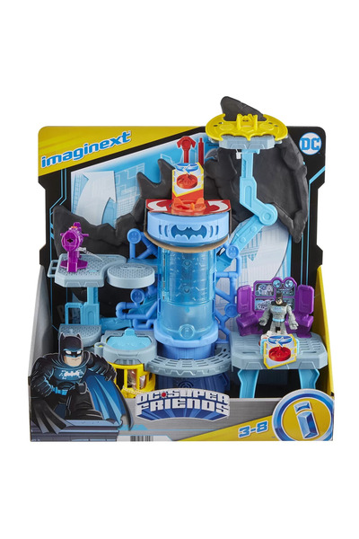 FISHER PRICE IMAGINEXT DC SUPER FRIENDS SET BAT TECH BATCAVE