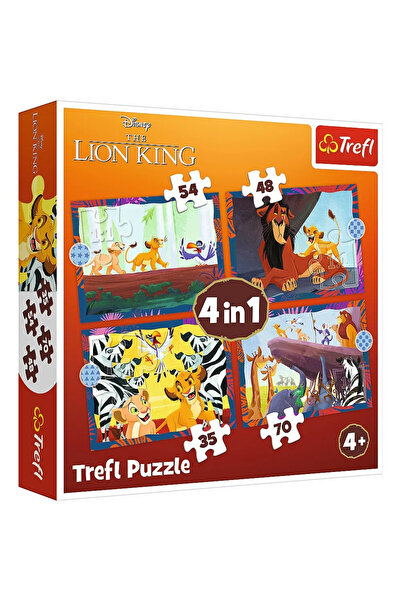 NO BRAND PUZZLE TREFL 4IN1 DISNEY THE LION KING