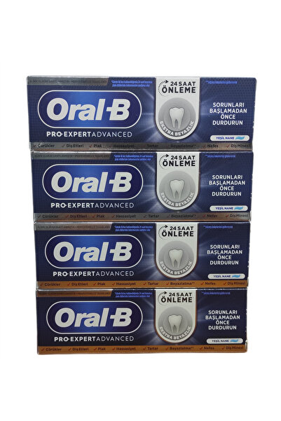 Oral-B PRO-EXPERT ADVANCED YEŞİL NANE DİŞ MACUNU 75 ML X 4 ADET