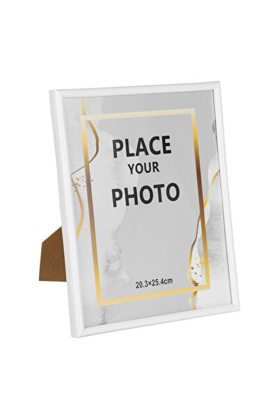 Zumzeria Ramă foto decorativă albă 25x20cm