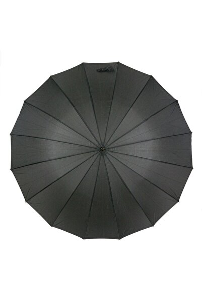 Zumzeria Automatic Black Rain Umbrella with Cane Handle 93cm