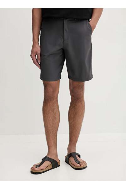 Calvin Klein Gri Erkek Şort LV04LB613GBAC_9 IN STRAIGHT TECH ST