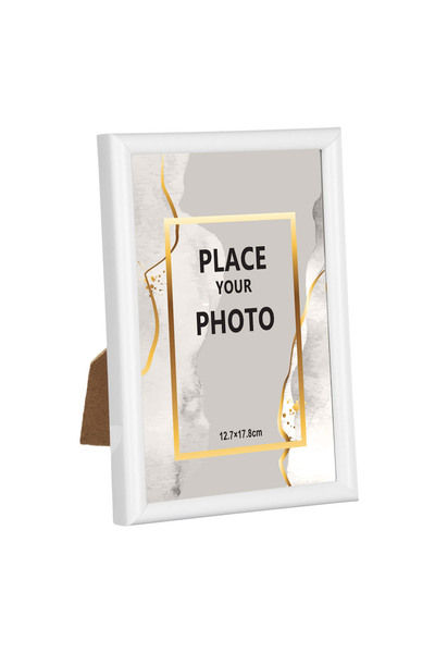 Zumzeria Ramă foto decorativă albă 13x18cm