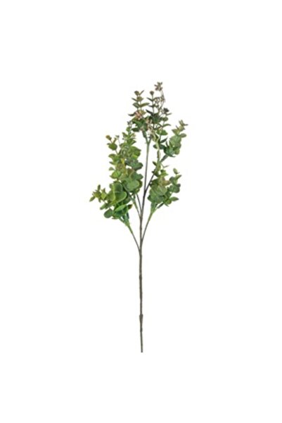 Zumzeria Ramură decorativă cu frunze verzi și flori artificiale roz 51cm