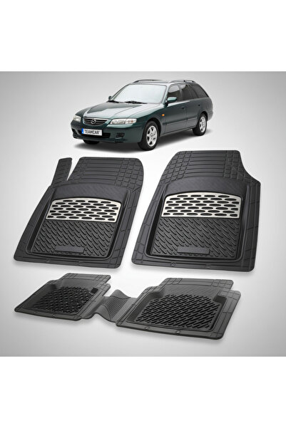 TEAMCAR Mazda 626 GW Facelift Wagon Compatible Floor Mats 2000-2002 | Silver
