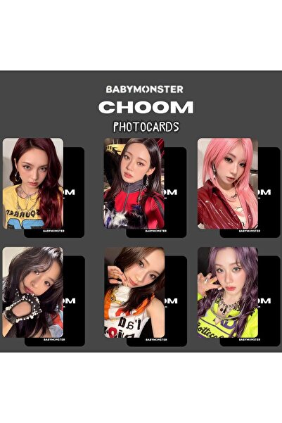Kpop Dünyasi BABYMONSTER '' Choom '' Jewel A Ver. Photocards Set