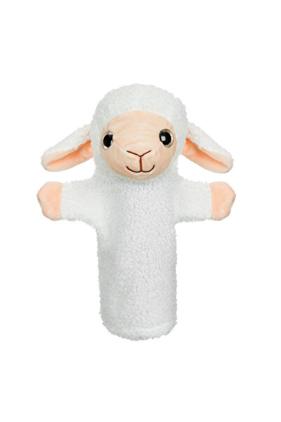 OEM Plush Figurine White Sheep for Puppet Theater 28cm