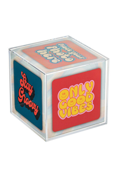 Zumzeria Transparent Decorative Photo Frame Cube 8x8cm