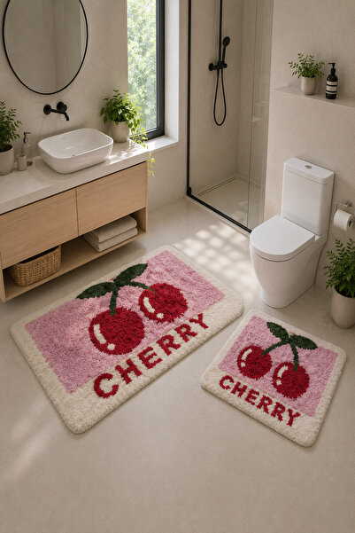 GECE HOME Digital Non-Slip Washable Double Bath Mat Bathroom Rug 40X60 + 60X1...