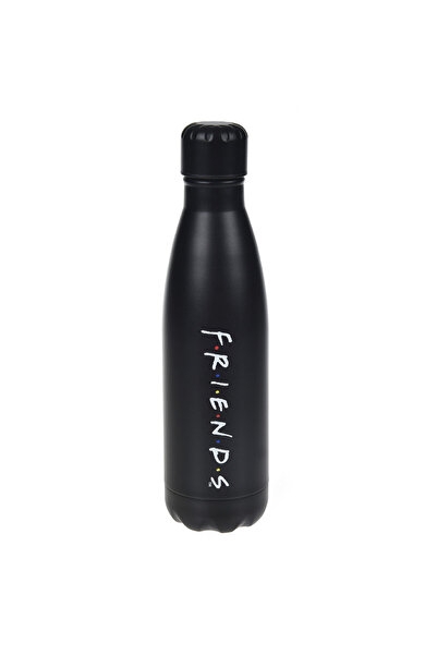 Friends Sticlă termoizolantă din oțel inoxidabil negru mat, 500ml