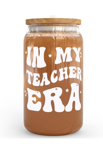 NASAQ KLUBI Teacher Gifts For Women - In My Teacher Era Cup with Lids and Str...