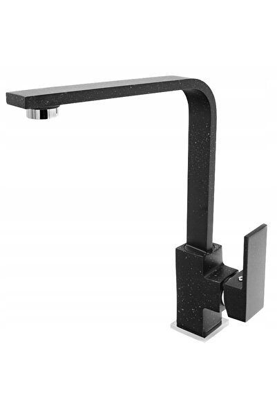 Granitan Baterie Bucatarie Nook, Negru Punctat, Rotativa 360°