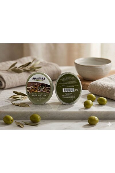 By Herba Olive Oil Spoonful Soap with Sponge