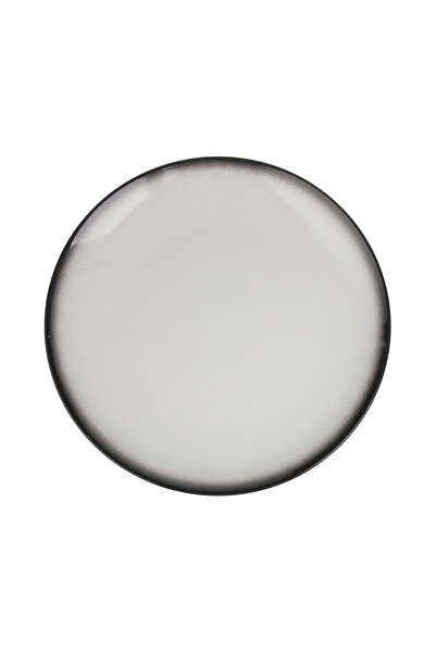 Zumzeria Black Ceramic Plate Stone Effect for Fruits Ø19cm