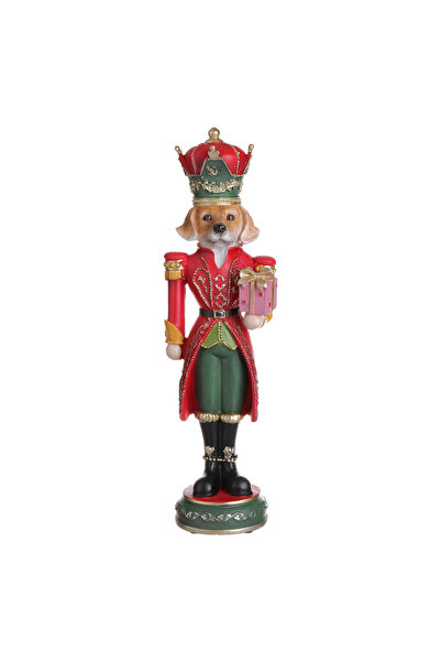 Zumzeria Decorațiune de Crăciun Figurină 3D Câine Soldat din Polirășină 11x9x...
