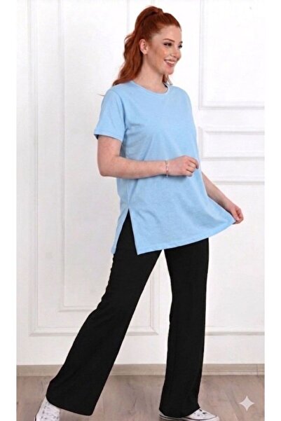 blackbonds Μπλουζάκι μπεμπέ μπλε με σχισμές στα δύο πλαϊνά, βασικό μοντέλο με...