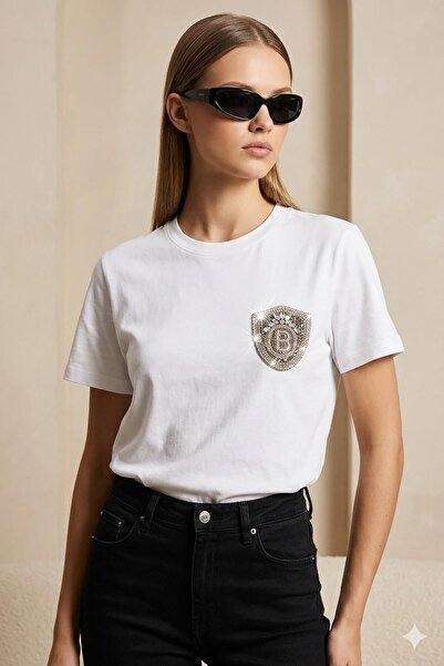 Rain and River Detailed basic t-shirt